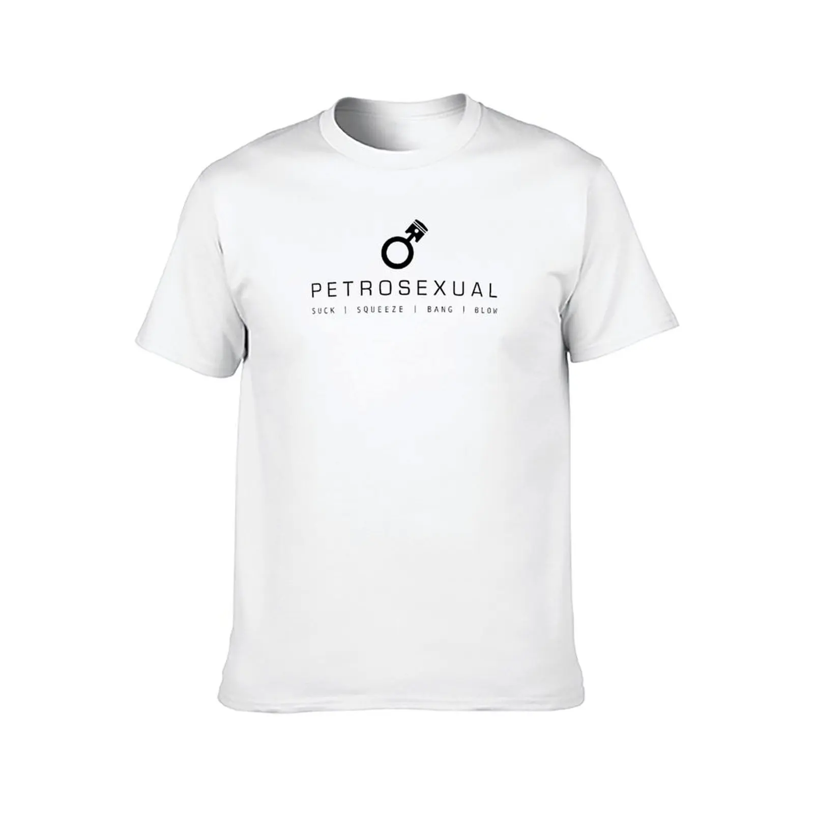 تي شيرت Petrosexual Black Edition تي شيرت قطني أسود عادي للرجال حزمة تي شيرت قطني عالي الجودة