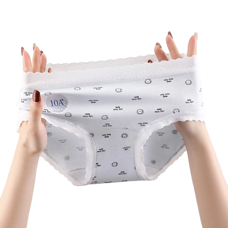 Women's Panties Set Pack Underwear for Women Women's Cotton Briefs Lingerie Sexy Lady Triangular Underpants Seamless Intimates