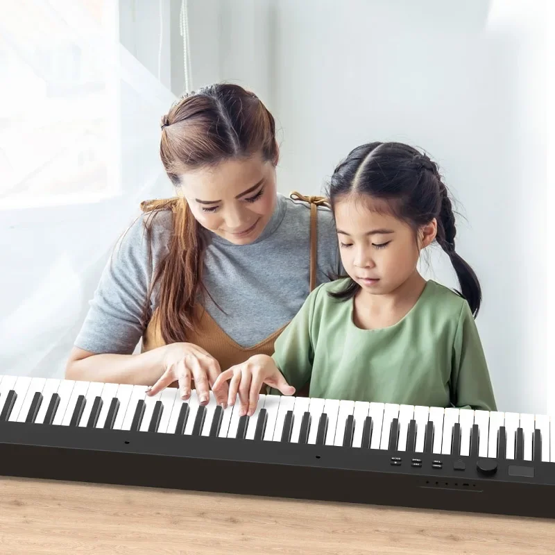 Portable 88-key intelligent folding piano electronic organ Home professional electronic piano musical instrument