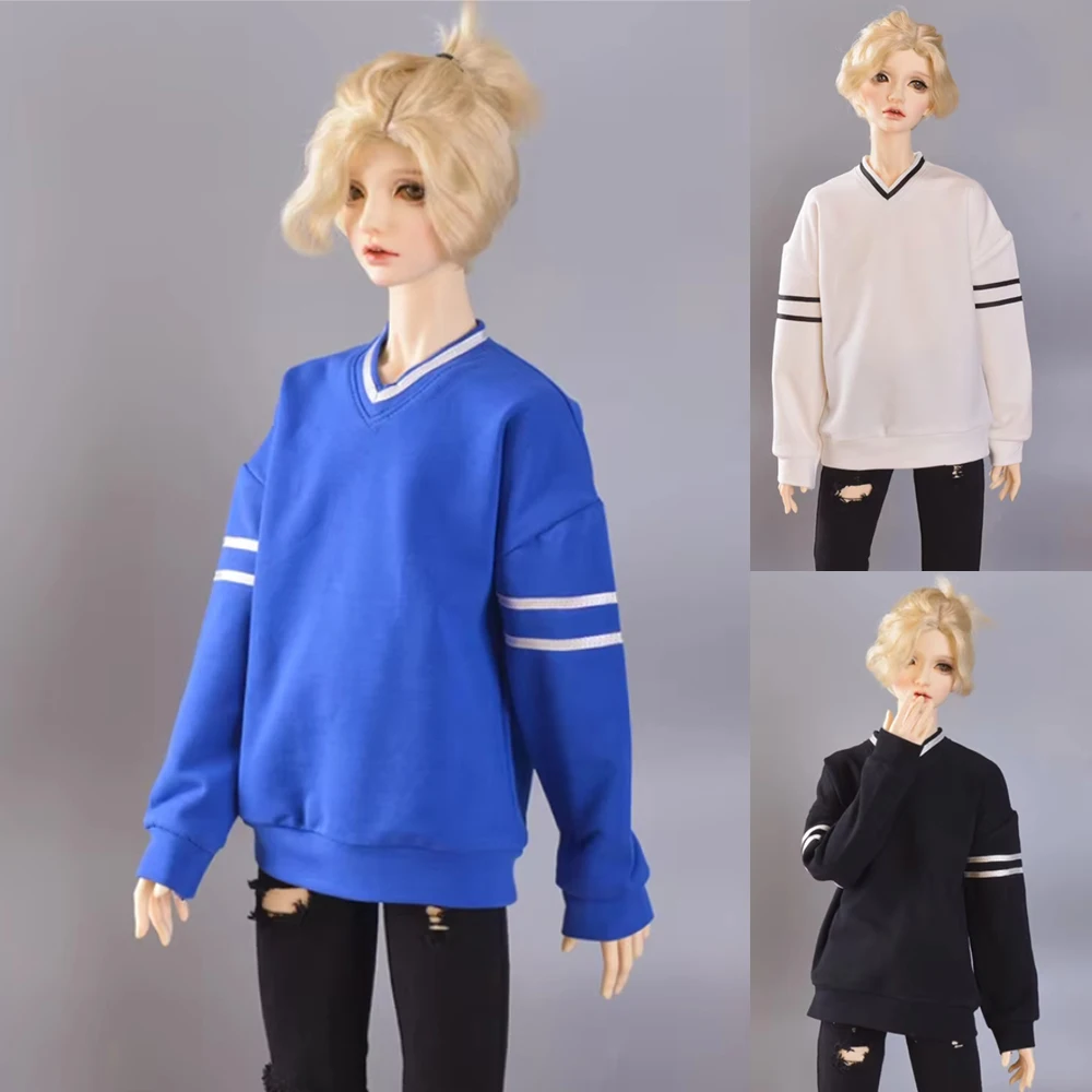 

D03-P344 children toy BJD DD SD MSD 1/4 1/6 1/3 uncle doll's clothes Casual V-neck sweatshirt 1pcs