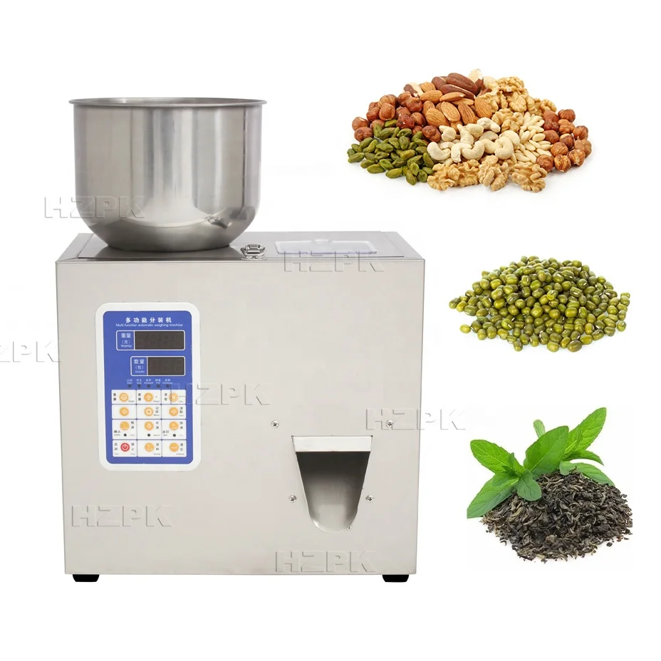 HZPK Provided 100g Granule Particle Spice Digital Control Weighing Filling Machine