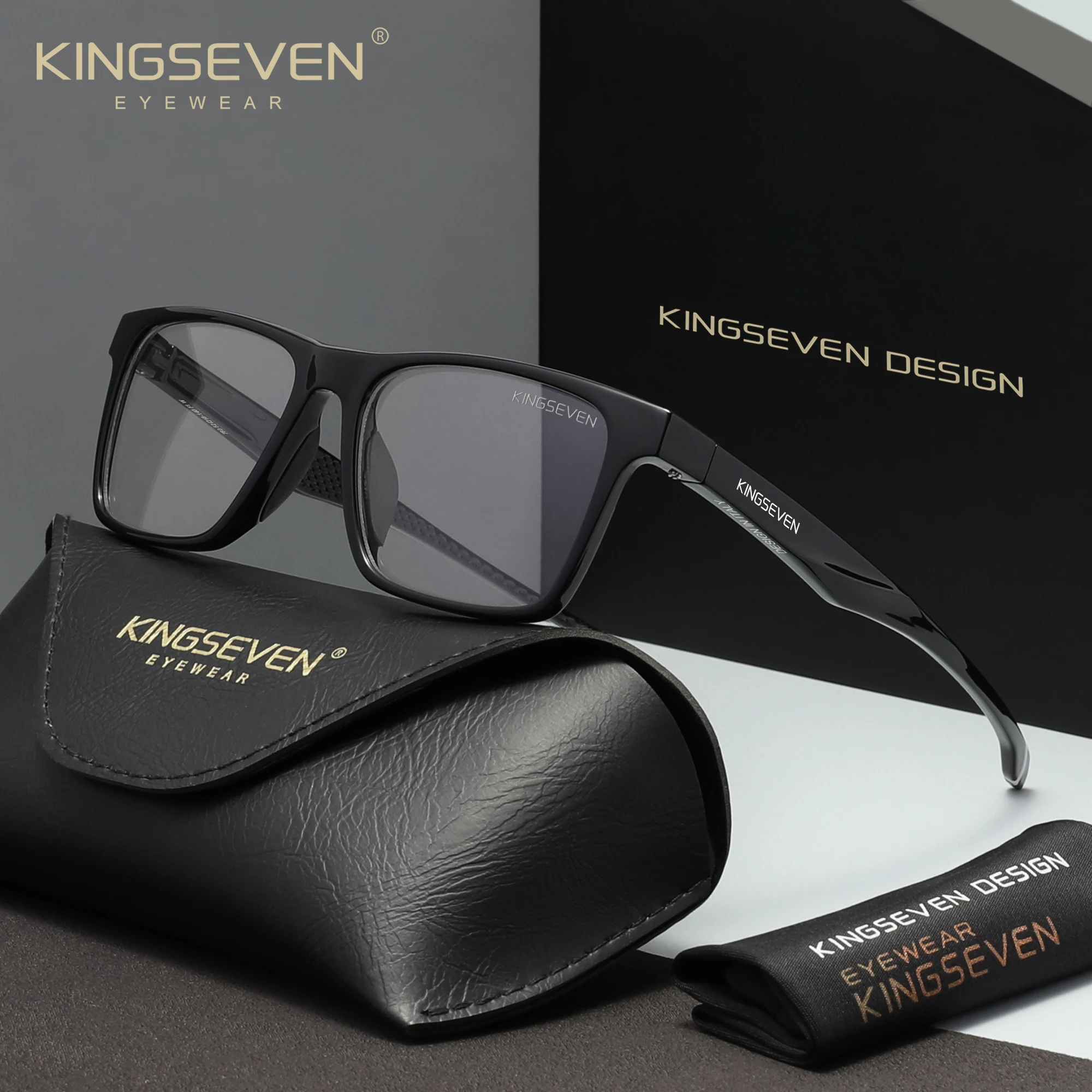 Gaming Glasses Blue - KINGSEVEN アンチブルーレイ大型メガネ男性女性コンピュータ保護ブルーライトブロックファッションメガネ