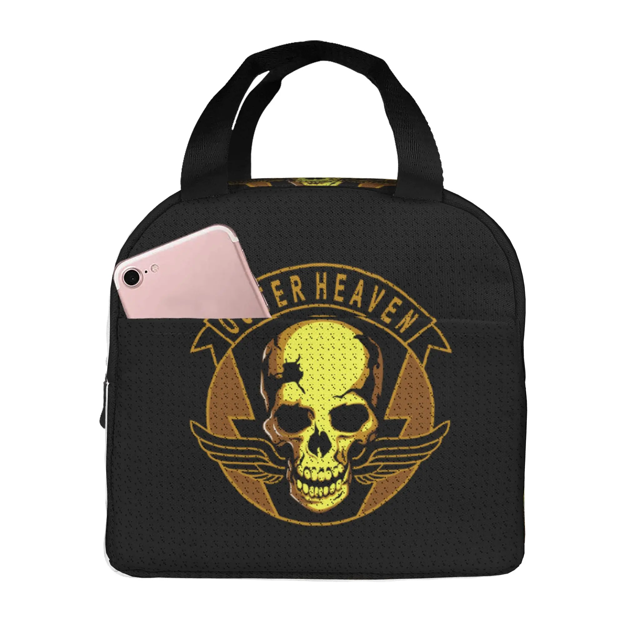 Metal Gear Solid Outer Heaven Insulated Lunch Bag for School Office Video Game Gift Leakproof Thermal Cooler Bento Box Women Men