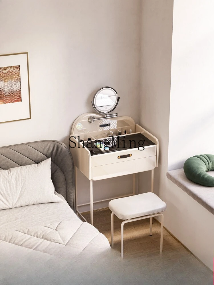 

SM Exquisite Luxury dresser mini small apartment bedroom modern simple master bedroom very narrow bedside makeup table