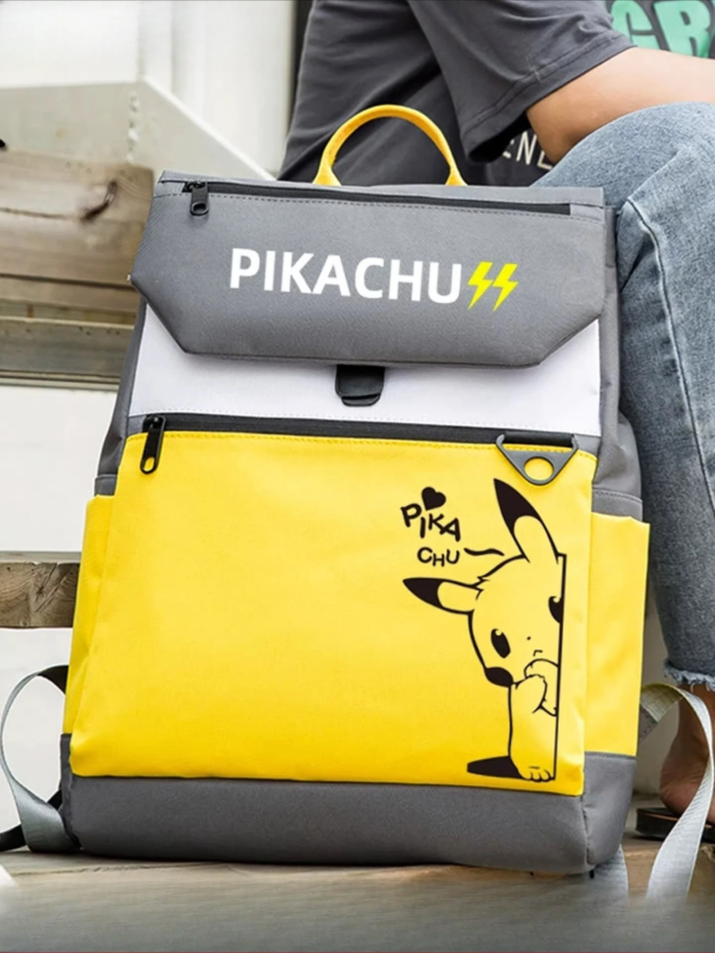 

Школьные рюкзаки с индивидуальной печатью для младших школьников, водонепроницаемые, с двумя лямками, милый рюкзак с Покемонами