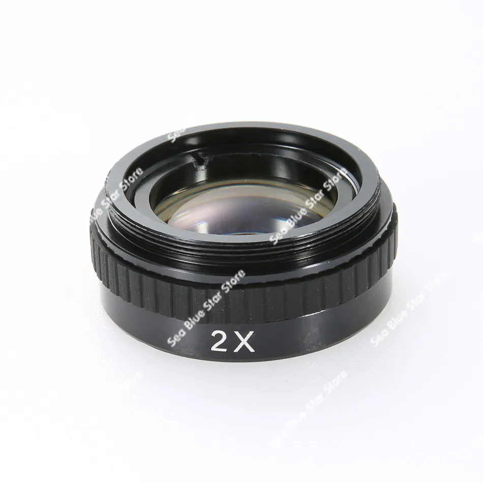 Objectif de microscope électronique industriel 10A, objectif auxiliaire à zoom optique 0.3X 0.5X 2X, objectif de grossissement, objectif zoom