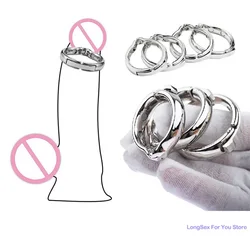 Metal Cock Ring Sex Toys Glans Penis Rings Delayed Ejaculation Rings Increase Stimulation Condoms Erotic Products For Adult Men