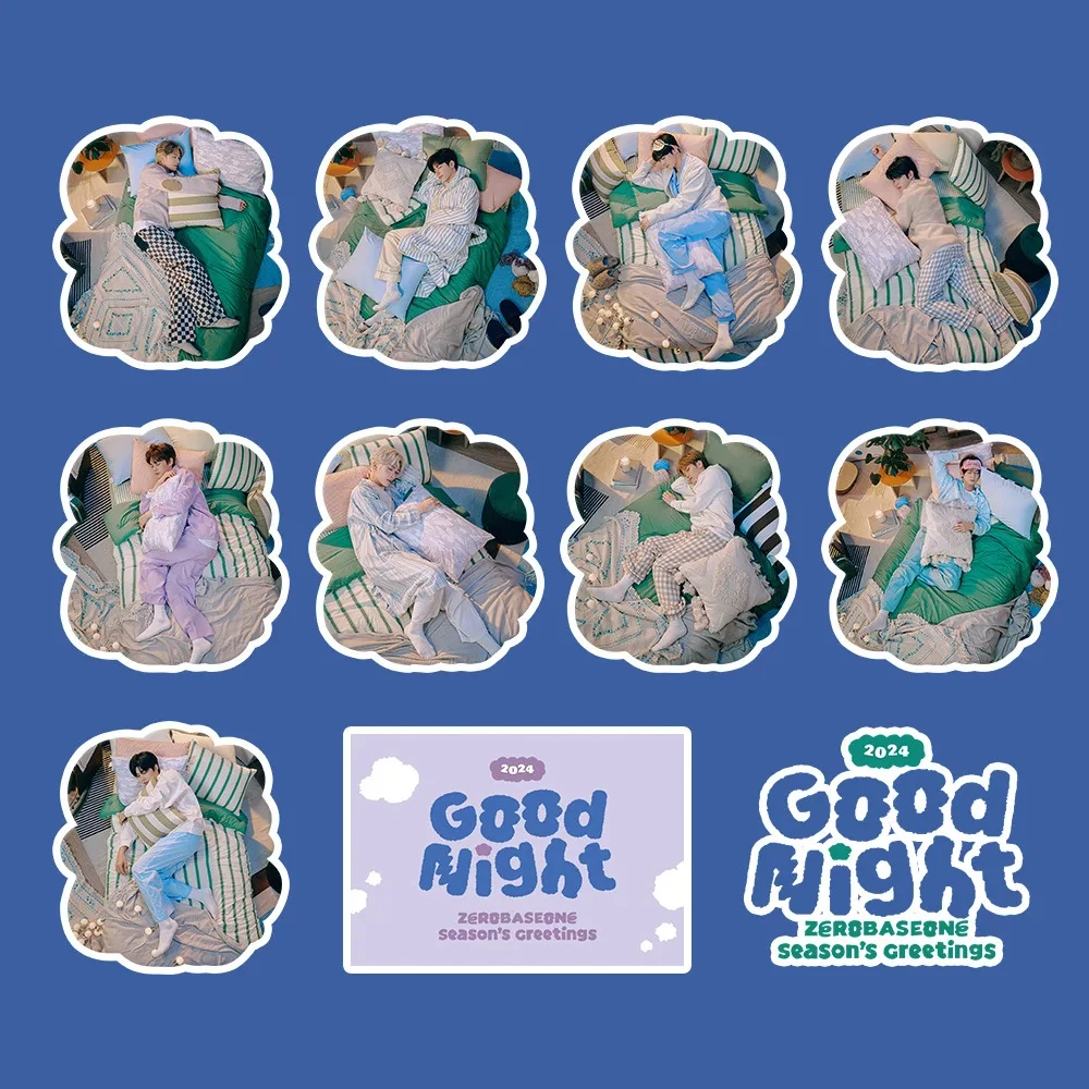 Kpop Idol ZB1 New Album Good Night Series Decoration Scrapbook Phone Laptop Sticker Ricky ZHANGHAO KIMTAERAE Sticker Fans Gift