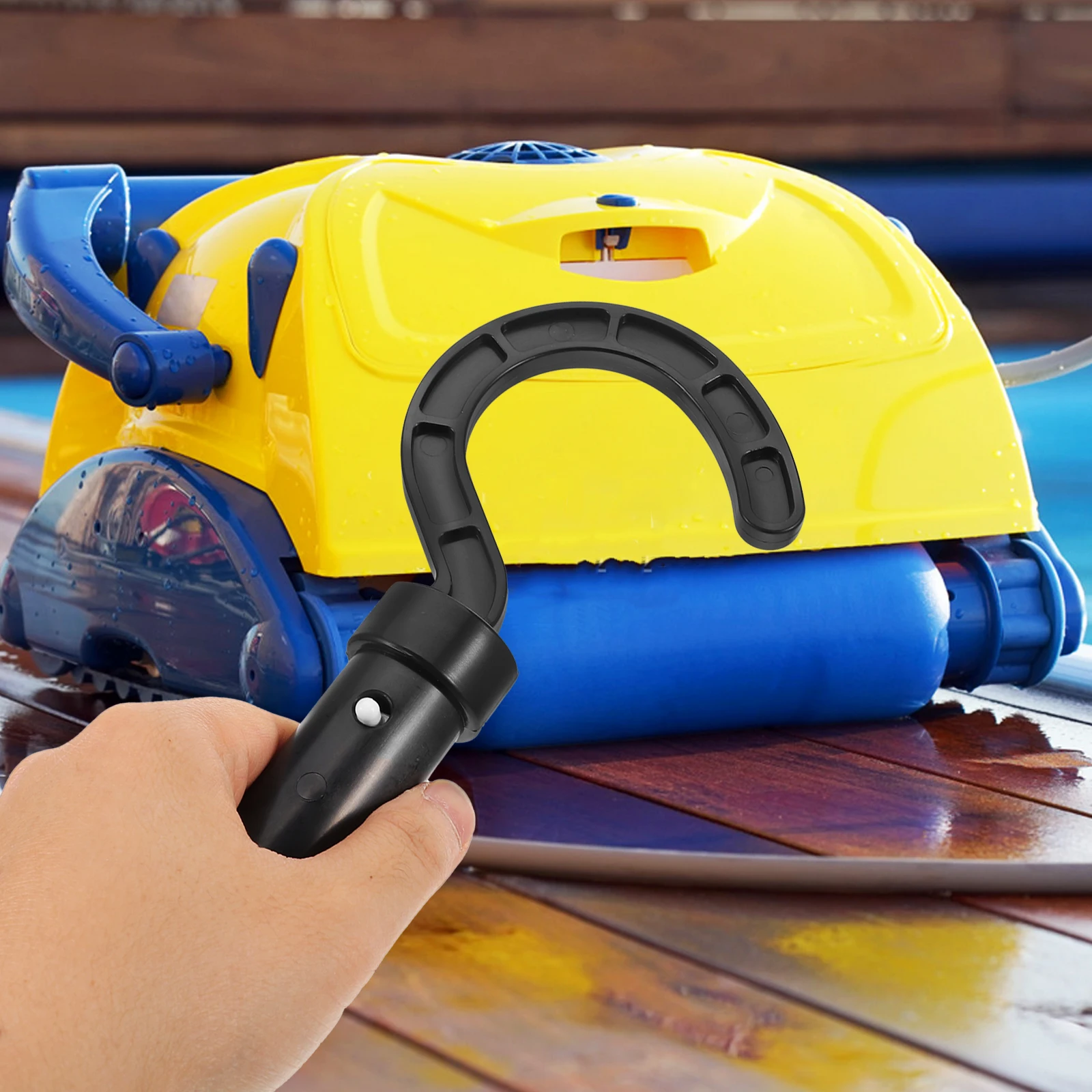 

Pool Robot Hook Cleaner Replacement Hanger for Equipment Swimming Accessory Holder Durable Construction Telescopic Poles Pool