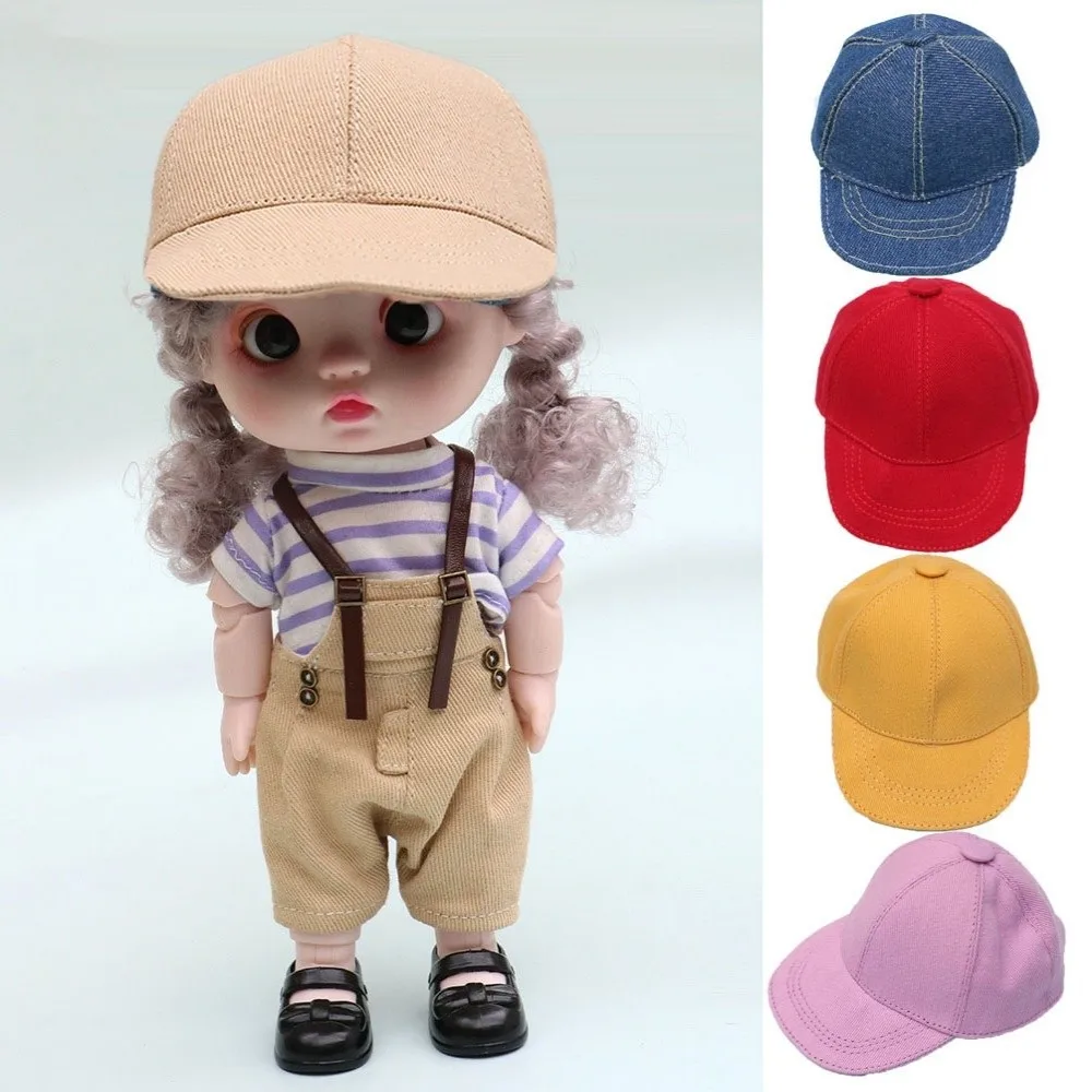 Neue Mode-Puppen-Flatcap 8 Farben Handgefertigte Puppen-Baseballkappe DIY Bewegliche Puppenmütze für 20cm Puppen / für BJD-Puppen