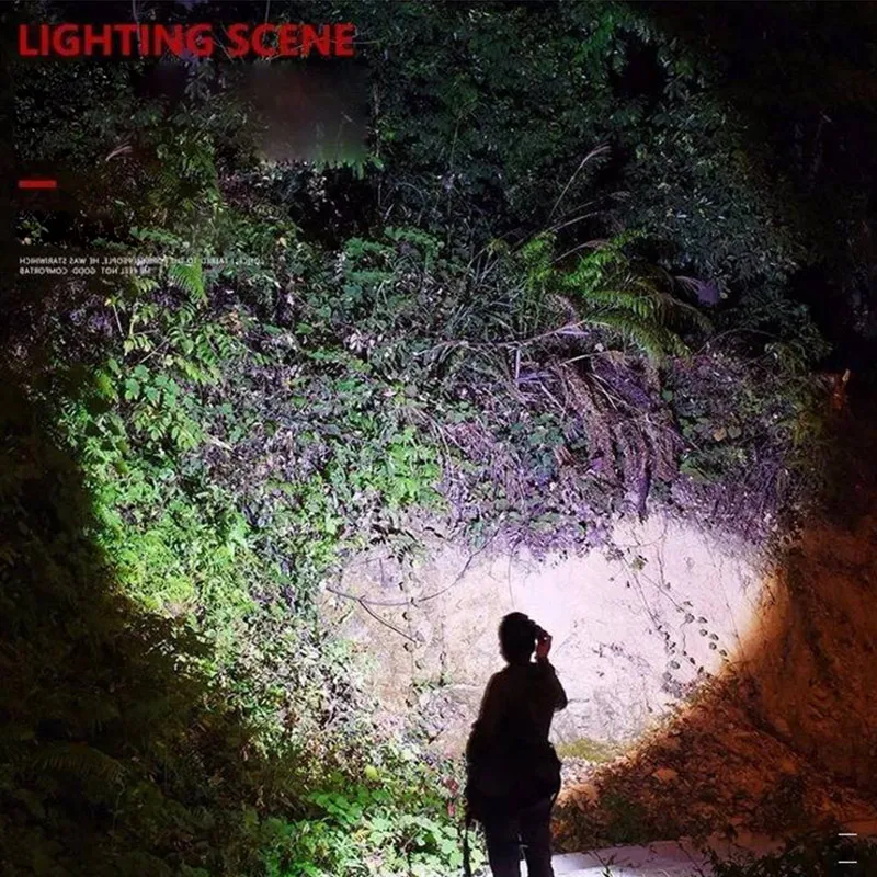 ZK30 ​Mini LED Flashlight Zoom New Rechargable 3 Lighting Modes Waterproof Telescopic Powerful Flashlight Outdoor Portable Torch