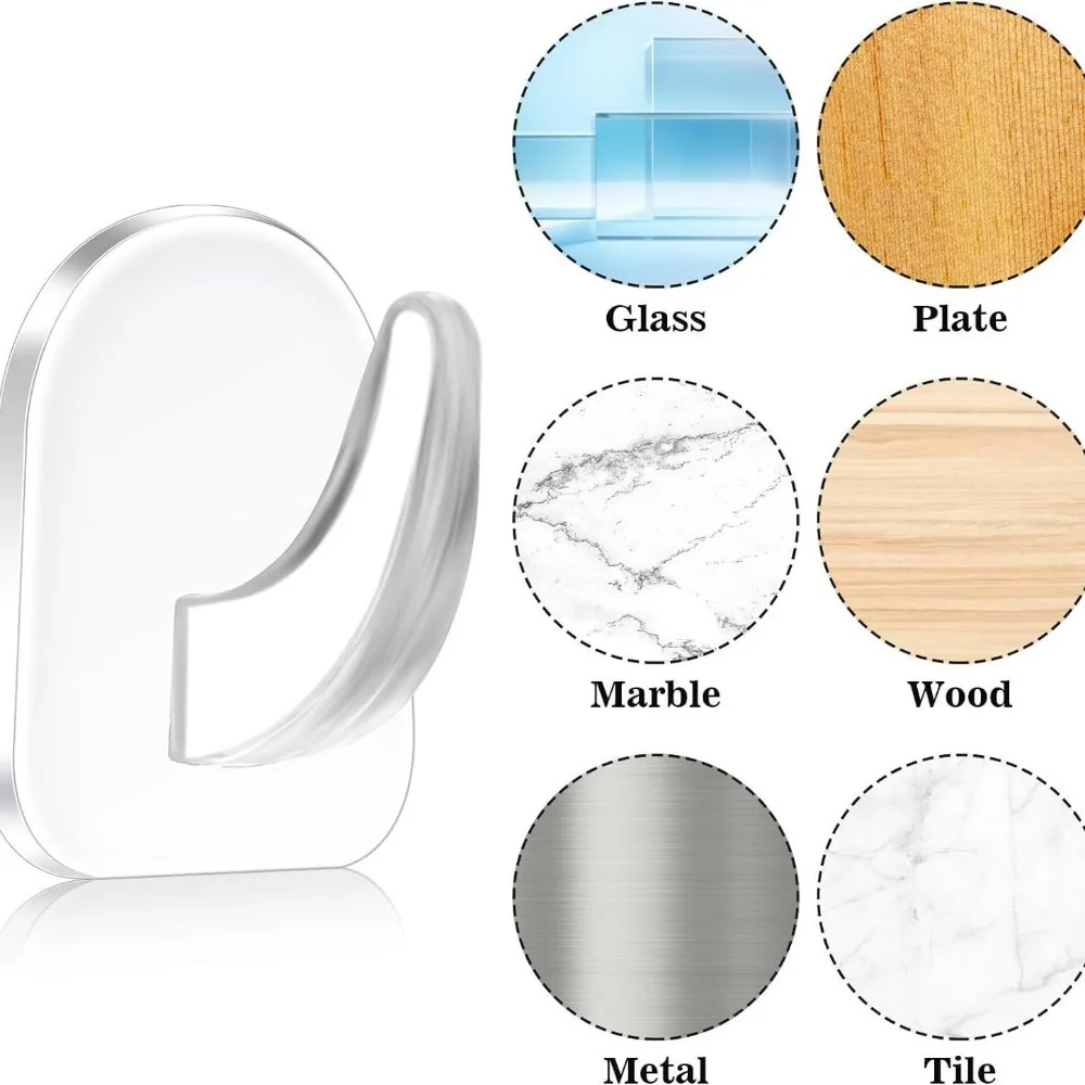 10 قطع خطافات لاصقة صغيرة بسيطة. مقاوم للماء، لا لكمة. للسيارة والمنزل (غرفة المعيشة والفصول الدراسية والحمام وغرفة النوم وراء الأبواب)