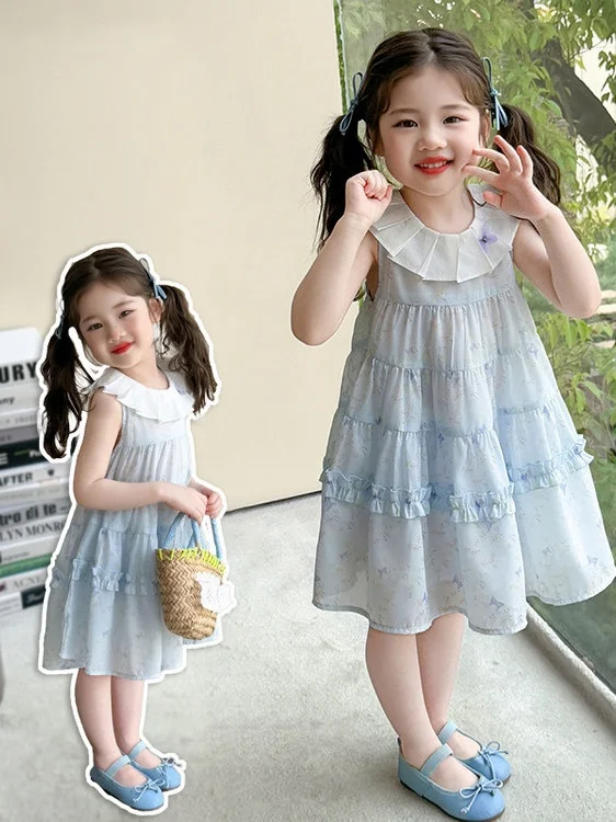 abito-da-principessa-senza-maniche-con-stampa-floreale-per-bambine-gonna-a-strati-blu-con-nodo-in-fibra-di-poliestere-abbigliamento-estivo-per-bambini