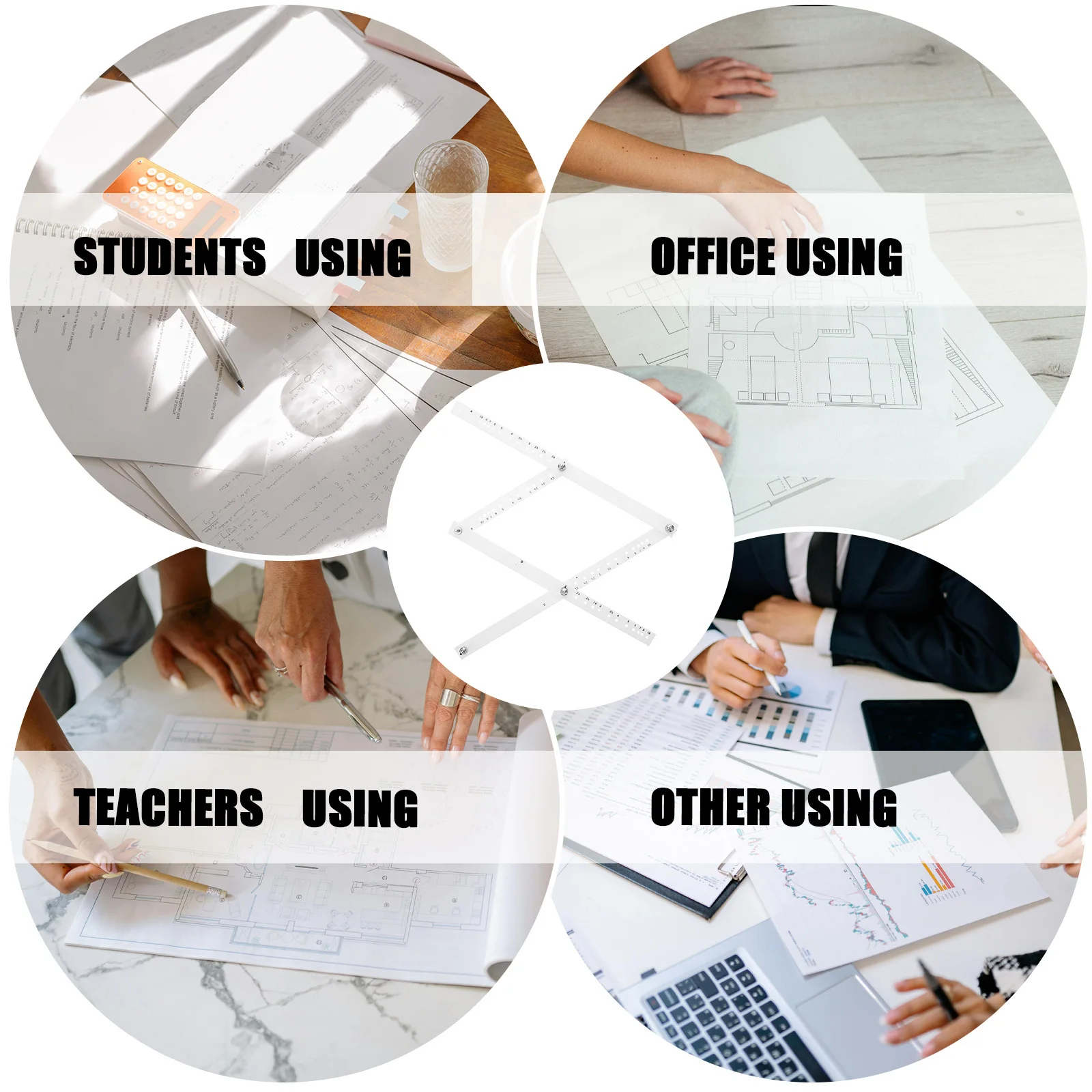 Professional Drawing Ruler Precision Scale Rule for Home Office Students Teachers Engineers Accurate Measurement