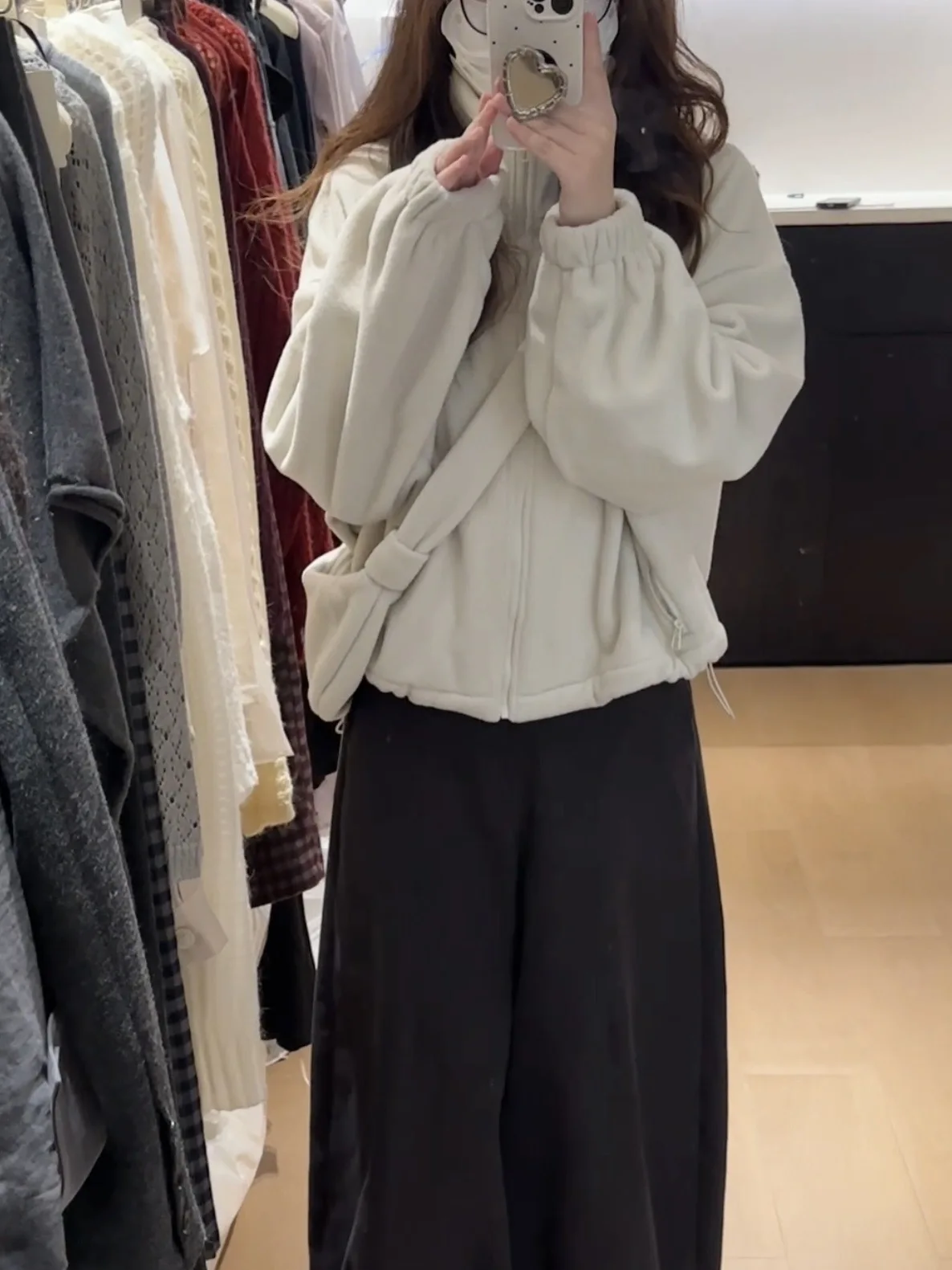 Manteau confortable pour femme, sweat à capuche décontracté à col montant, vêtement d'extérieur, Dongda Gate, automne-hiver, nouveau modèle