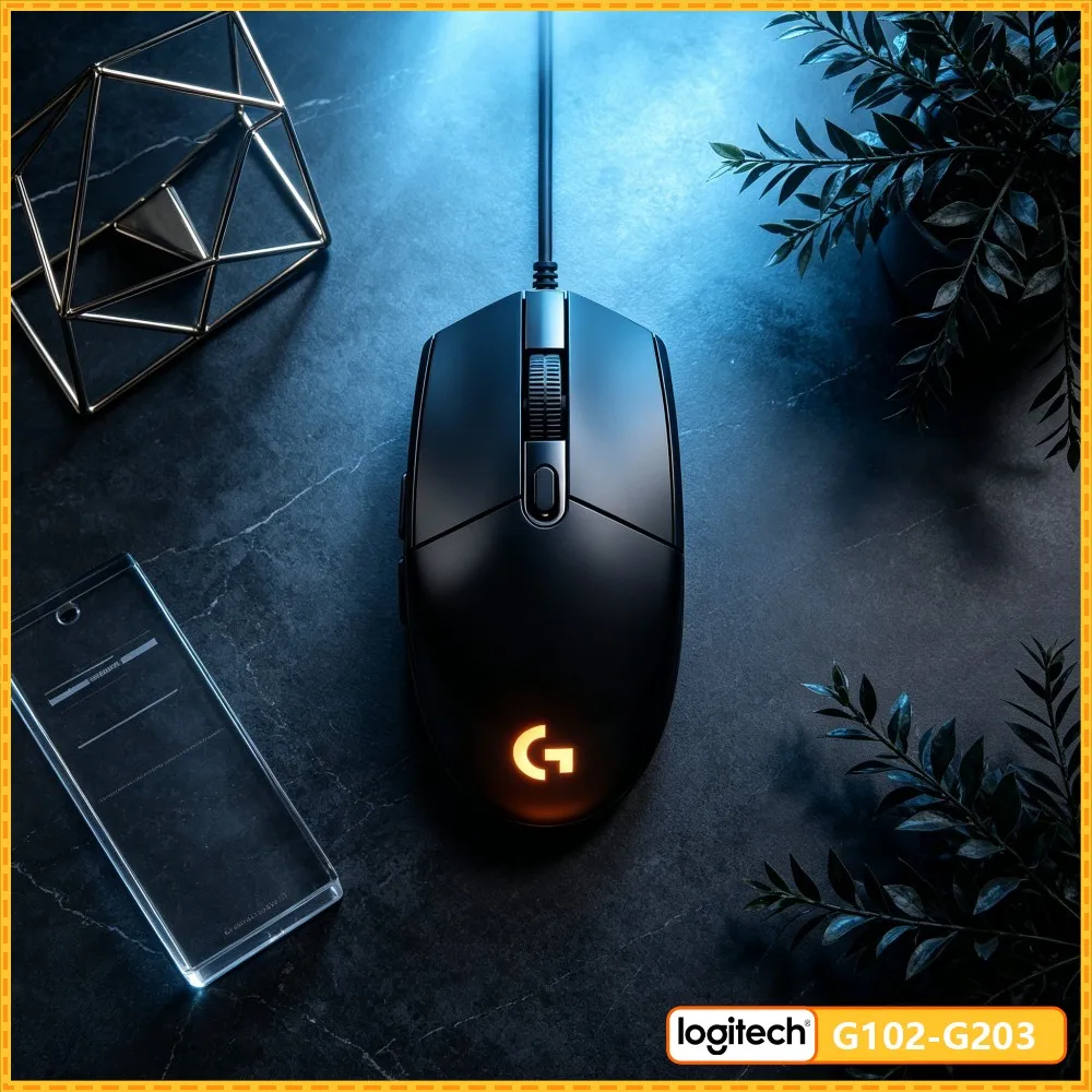 Logitech G102 Wired Mouse, HERO Sensor Technology, Custom RGB, Mechanical Buttons, Ergonomic Design For PC/Mac Gamers & Workers