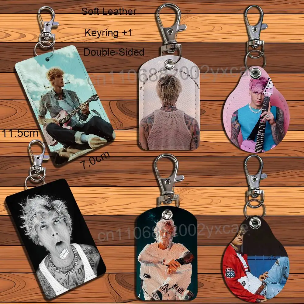 

Fix Ur Face MGK Machine Gun Kelly Keychain Holder Suitable For Subway Bank Card Bus Card Case Badge Holder Wallet Card Textured