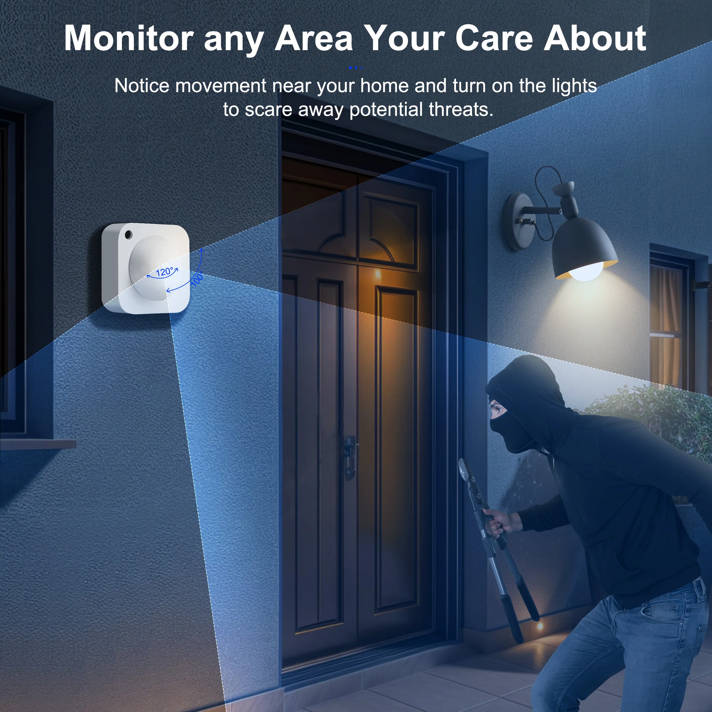 GIRIER-Tuya Zigequation PIR Motion Sensor, Smart Movement Detector, Light Sensor, Home Activ, Supporte Andrea Remote Monitoring, 2-en-1