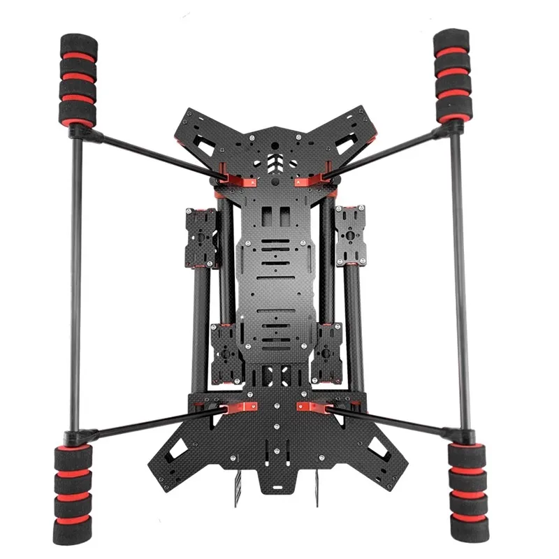 JMRRC H680 Carbon Fiber Folding FPV Quadcopter Aircraft Frame Kit with Ultra-light Landing Gear H4 Rack