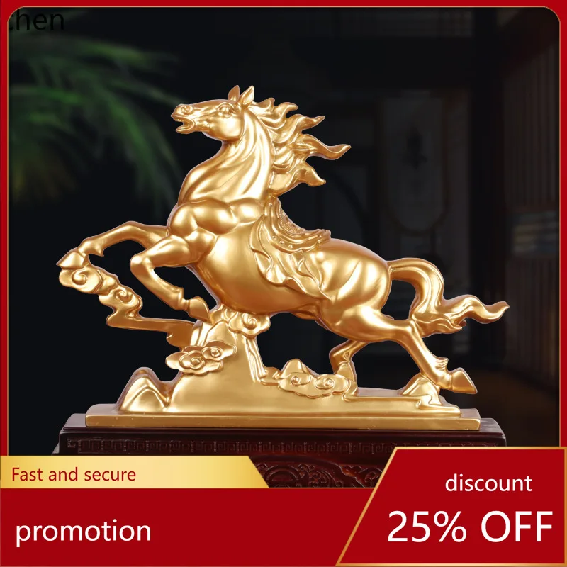 

LXC Horse Success Zodiac Horse Ornament Office Wine Cabinet Decorative Gift for Housewarming and Opening Ceremony