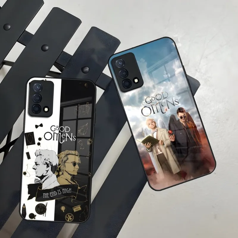 Good Omens TV Phone Case For Oppo Find X3 X5 Pro Reno 4 7 6 A15 A54 A95 A55 A57 A93s A94 A92s Glass