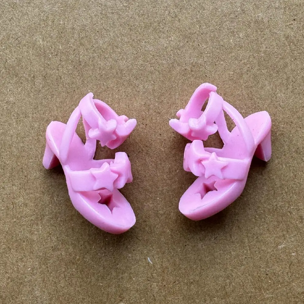 1/6 Maßstab DIY Licca Puppenschuhe Japanische Sandalen mit Hohem Absatz & Flachem Absatz Schuhe für Idol-Männerpuppen Mädchenkörper Puppenzubehör – Detail 12