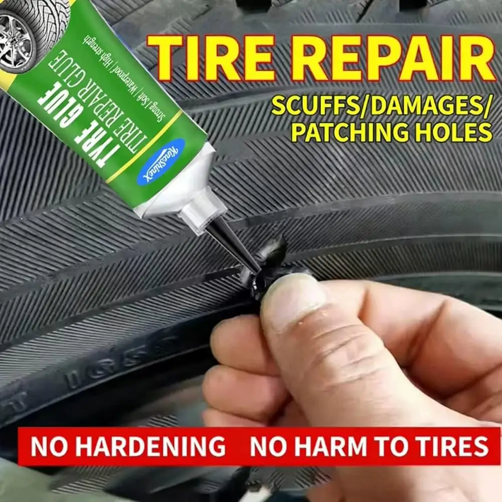 Universal Tire Repair Glue Strong Waterproof Rubber Adhesive Emergency Tyre Crack Scratch Repair Paste For Vehicle Tires 1/2/3/5