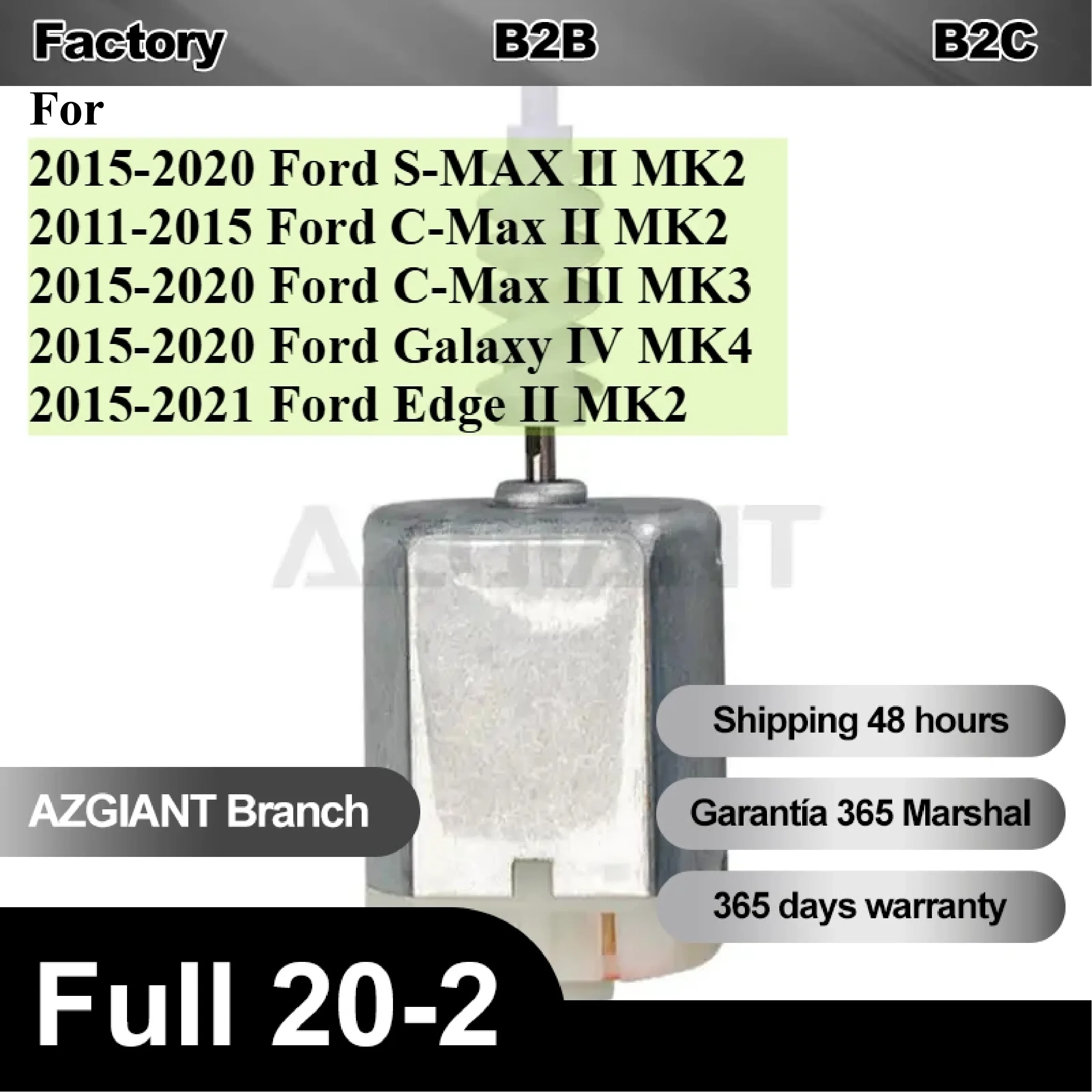 

1/2pcs Motor for Ford S-MAX II MK2 C-Max II MK2 Galaxy IV MK4 Edge II MK2 Central Control Moter Drive Side AM5A-U21813-DB