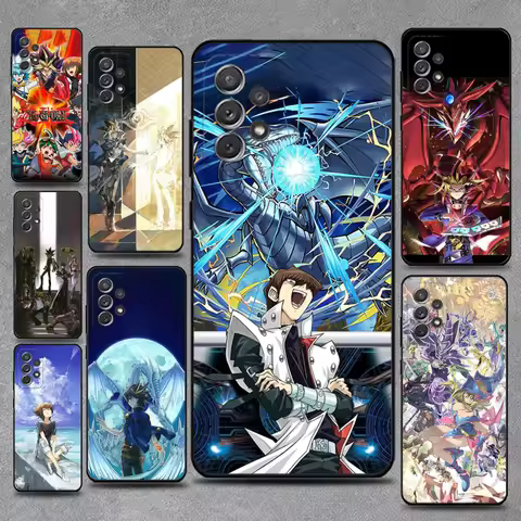 Yu-Gi-Oh Anime Phone Case For Samsung S25,S24,S21,S22,S23,S30,Ultra,S20,Plus,Fe,Lite,Note,10,9,5G Black Cover