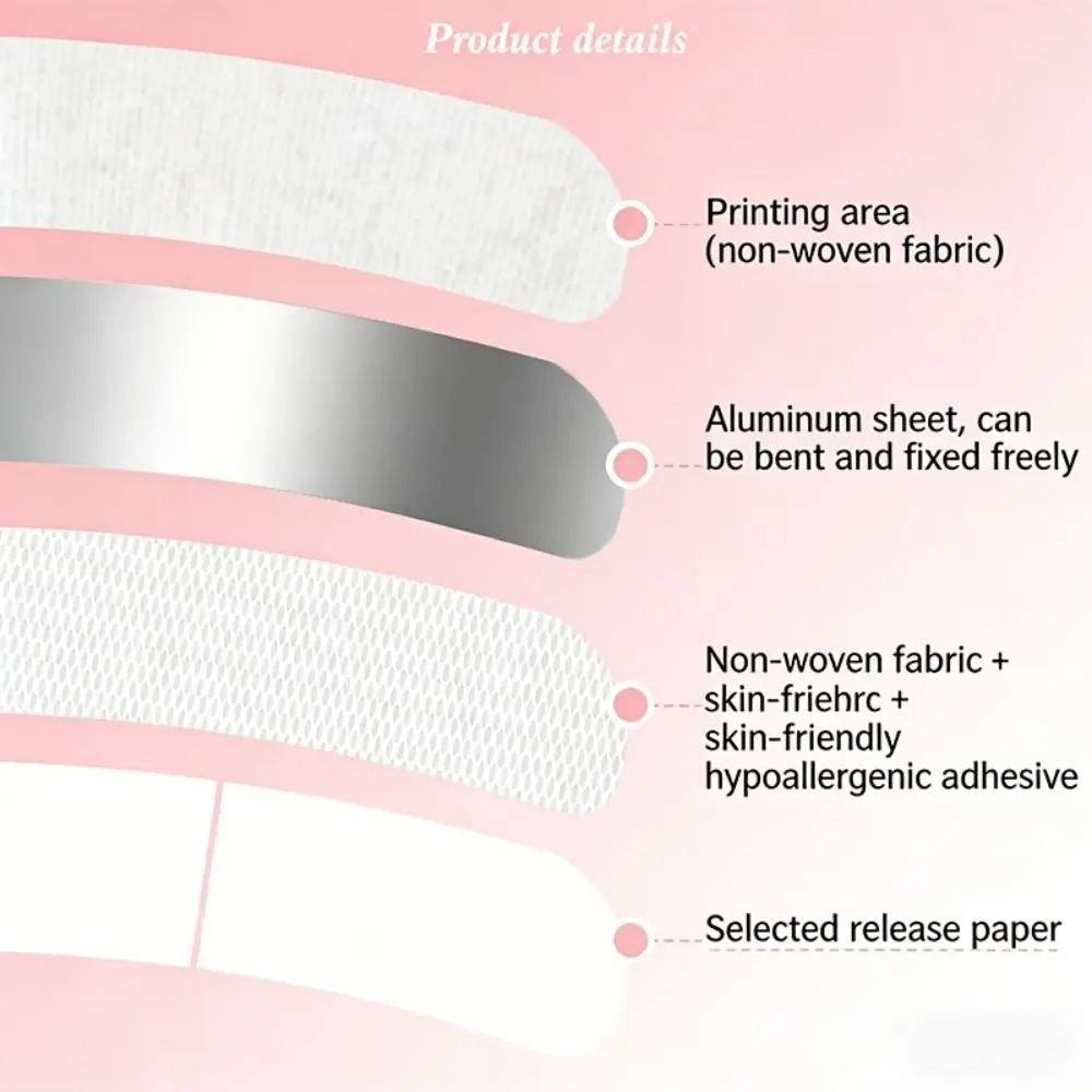 20/50Pcs 16D Memory Support Nose Shaping Strips Bridge Lifting Up Reshape Nose Wings Slimming Stickers Beauty Tool Breathable
