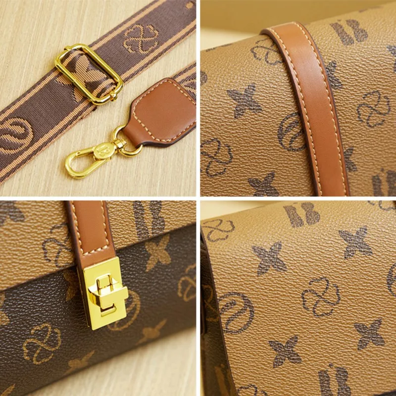 Bani CHAR Brand New najwyższej jakości luksusowy torebka damska modna mała torba kwadratowa z nadrukiem jedno torba na ramię Crossbody