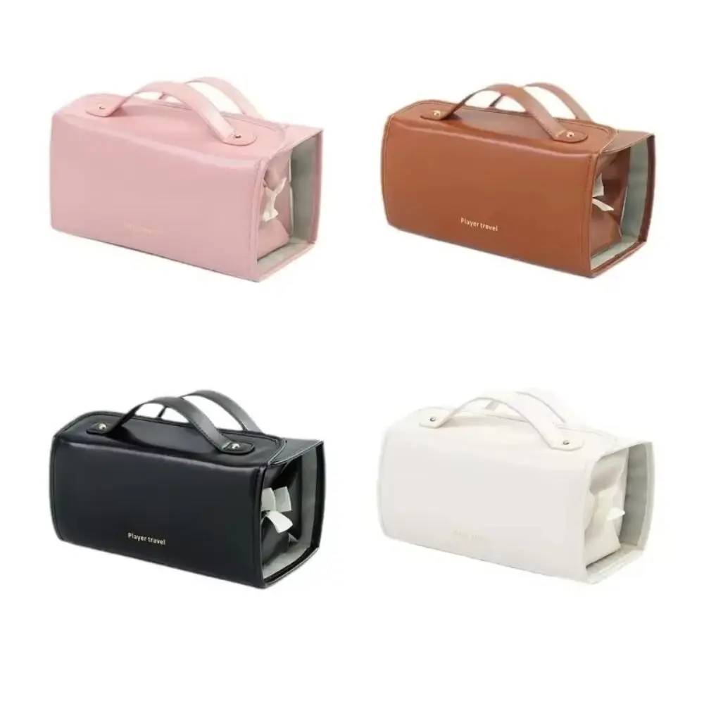 

4 In 1 Travel Makeup Bag Detachable Large Capacity Cosmetic Bag Foldable Waterproof Toiletry Storage Bag Make Up Brushes