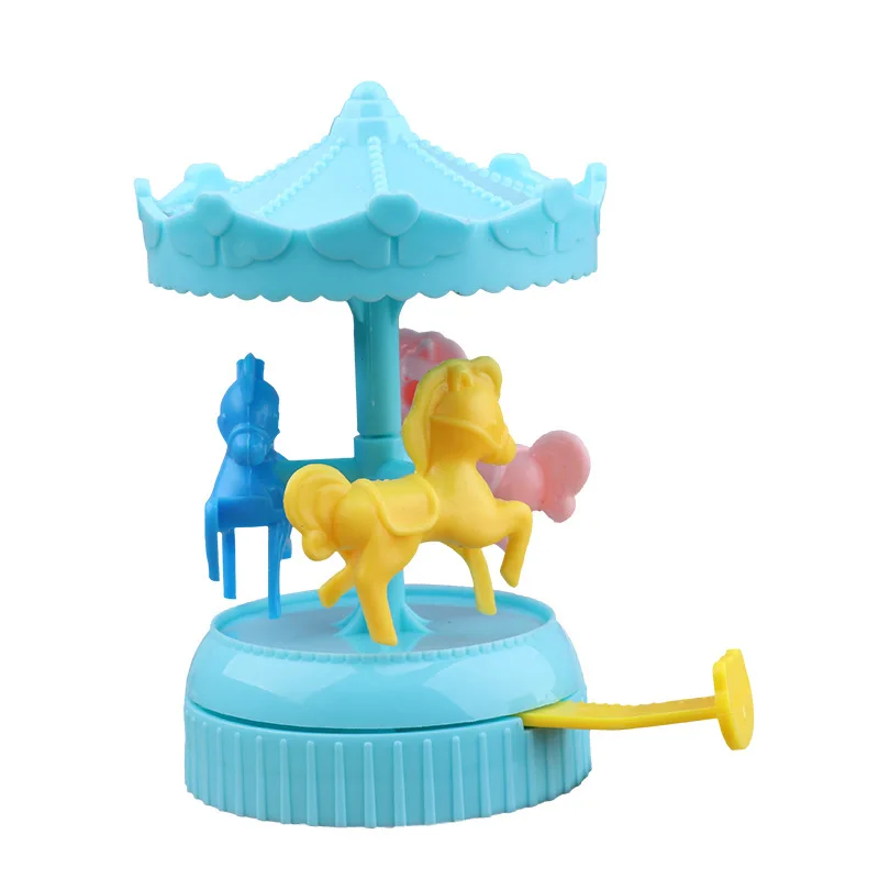 Creatieve Leuke Hand-Push Handheld Pretpark Versnellingen Carrousel Reuzenrad Ruimtewandeling Speelgoed Kinderen Cartoon Speelgoed