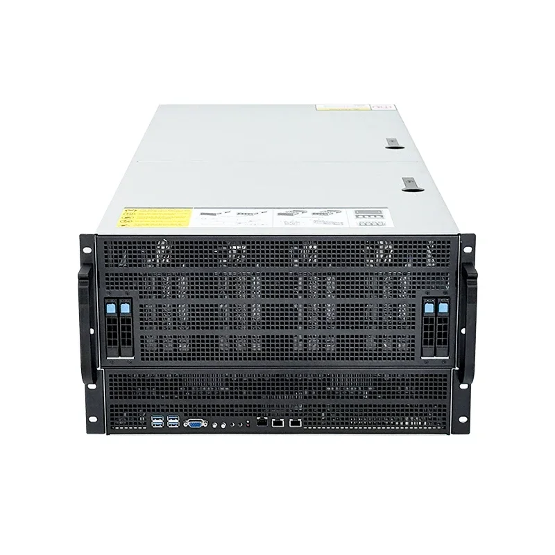 Asrockrack 4.0/5.0 8-Card 6U GPU Server Chassis With Multiple RTX 4090 for Gaming & Artificial in telligence Computer Cases