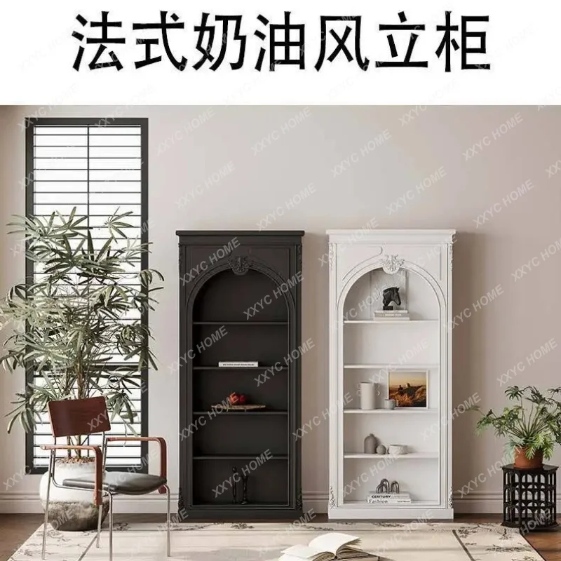 XX arched door bookcase living room bedroom shelf  floor decorative cabinet