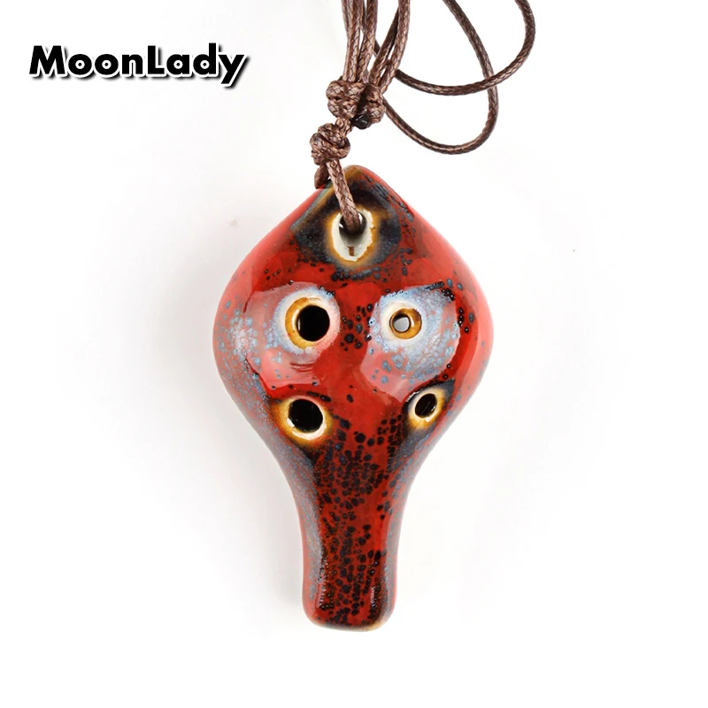 MoonAngel Special Colorful 6 Holes Ocarina New Alto C Ocarina in Special Style Suitable for Children Woodwind Musical Instrument image 3