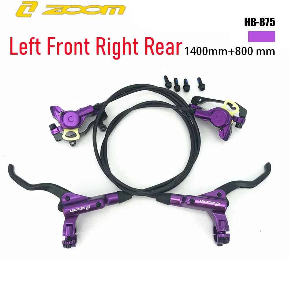 ZOOM HB875 MTB Fiets Hydraulische Schijfrem Set 800/1400mm Links Voor/Rechts Achter Mountainbike oliedruk