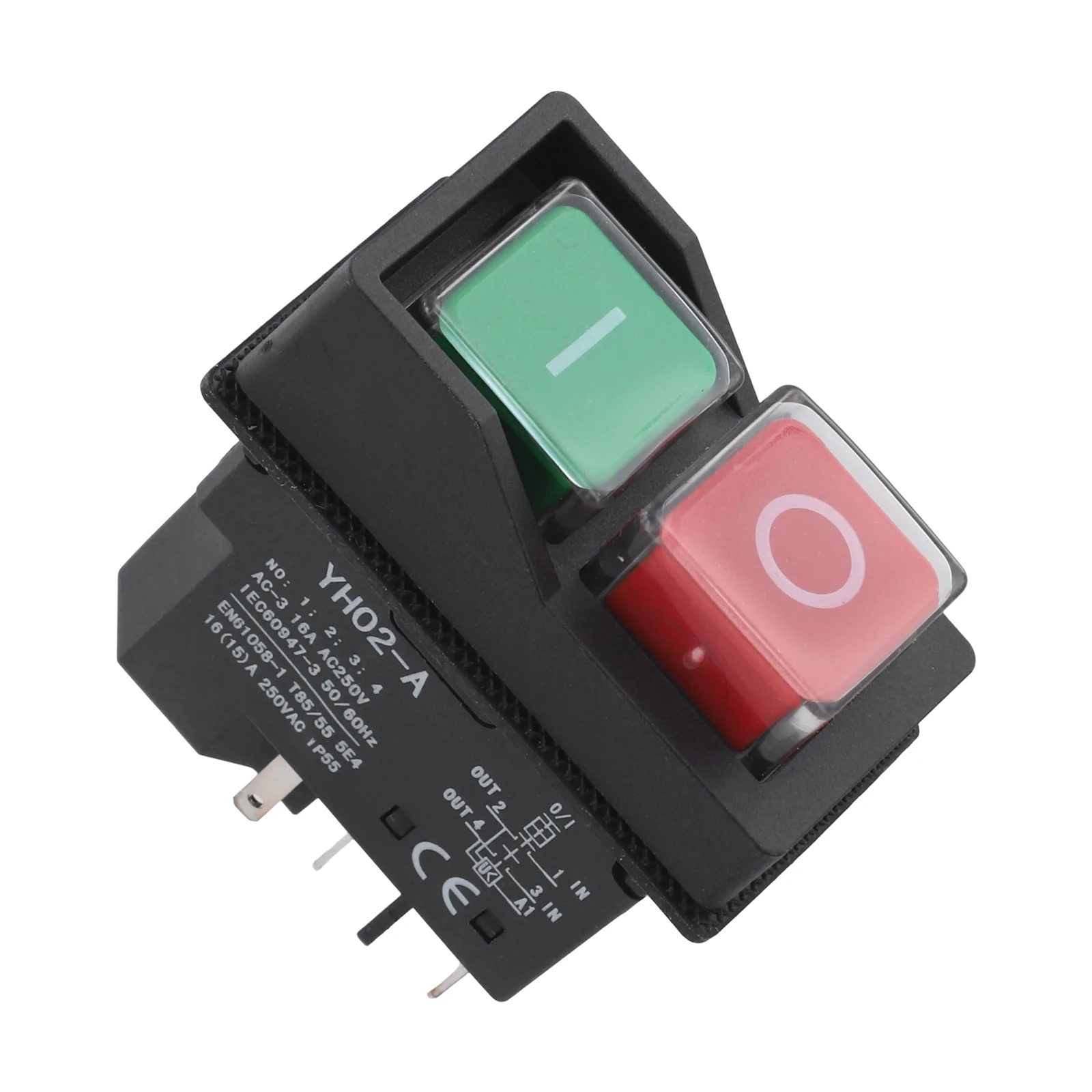 Industrial Use 6*5*3cm Electromagnetic Switch High Durability Button Switch Actuator Versatile Compatibility Double Pole Cut-off