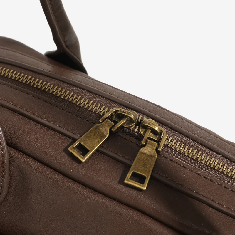 England Style Boston Bags For Women Luxury Designer Handbags And Purses 2026 New In PU Button Multiple Pockets Underarm Shoulder
