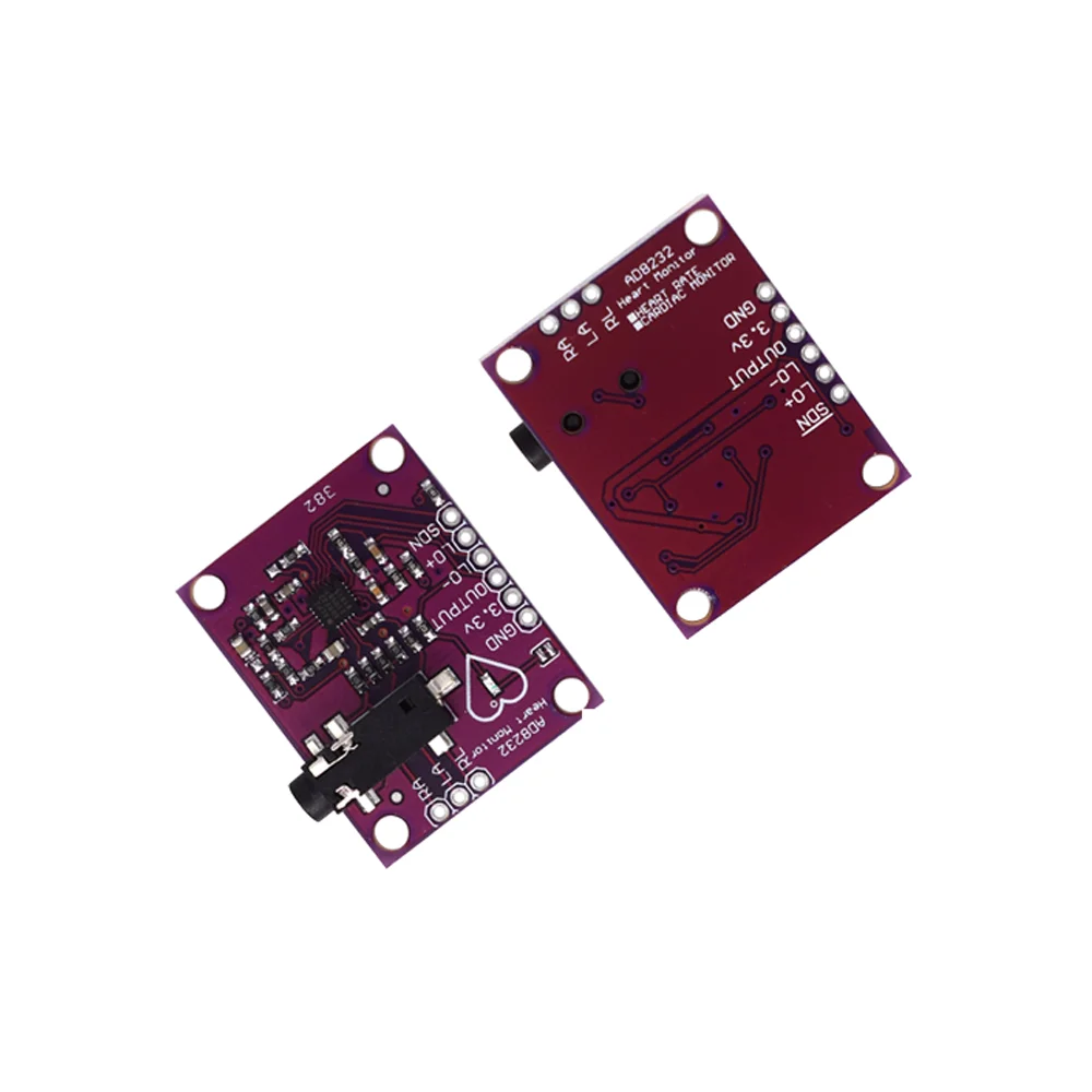 30PCS AD8232 ECG Physiological Measurement Pulse Heart Rate Monitor ECG Monitoring Sensor Module With 3 Electrodes And Wires