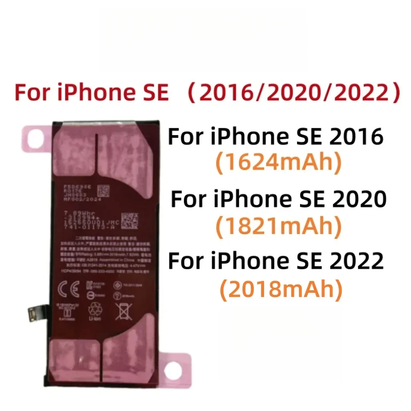 

Rechargeable For iPhone SE 2016 iPhone SE 2020 iPhone SE 2022 Replacement battery with Tools