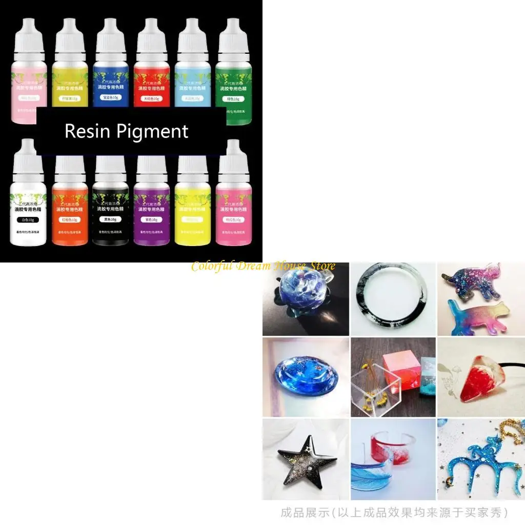 

Эпоксидная смола Colorant 12 Colors Эпоксидная смола пигментная эпоксидная смола краситель для украшений из смолы DIY