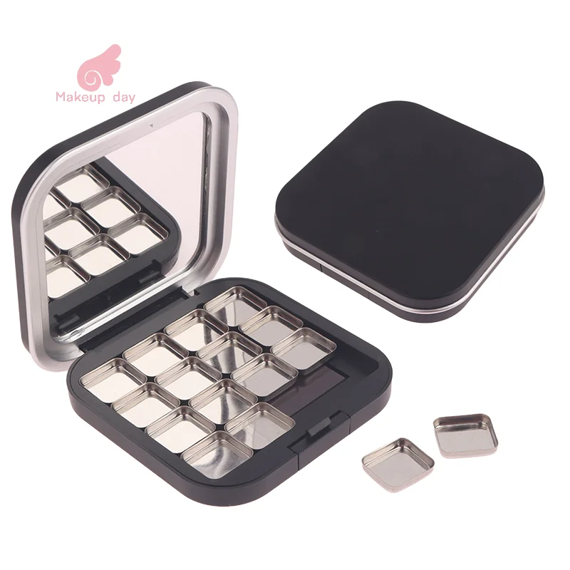 

Matte Black Empty Magnetic Eyeshadow Palette Eye Makeup Storage Dish For Women Makeup Beginners DIY Eye Shadow Storage Box Tool