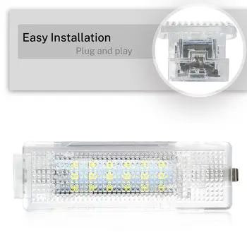 適用於大眾高爾夫 MK5 6 7 捷達 帕薩特 B6 B7 B8 CC 尚酷 途觀 途安 T5 的 2 個 LED 內飾後備箱行李艙照明燈 10 最佳銷售 大眾帕薩特B8改裝 - №3