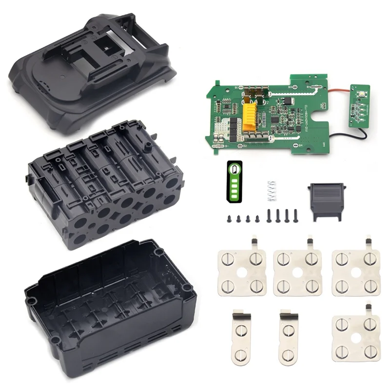 

ABKY-BL1830 LI-Ion Battery Plastic Case Protection Board PCB Input 21700 Battery for Makita 18V Battery BL1850 BL1830 BL1820