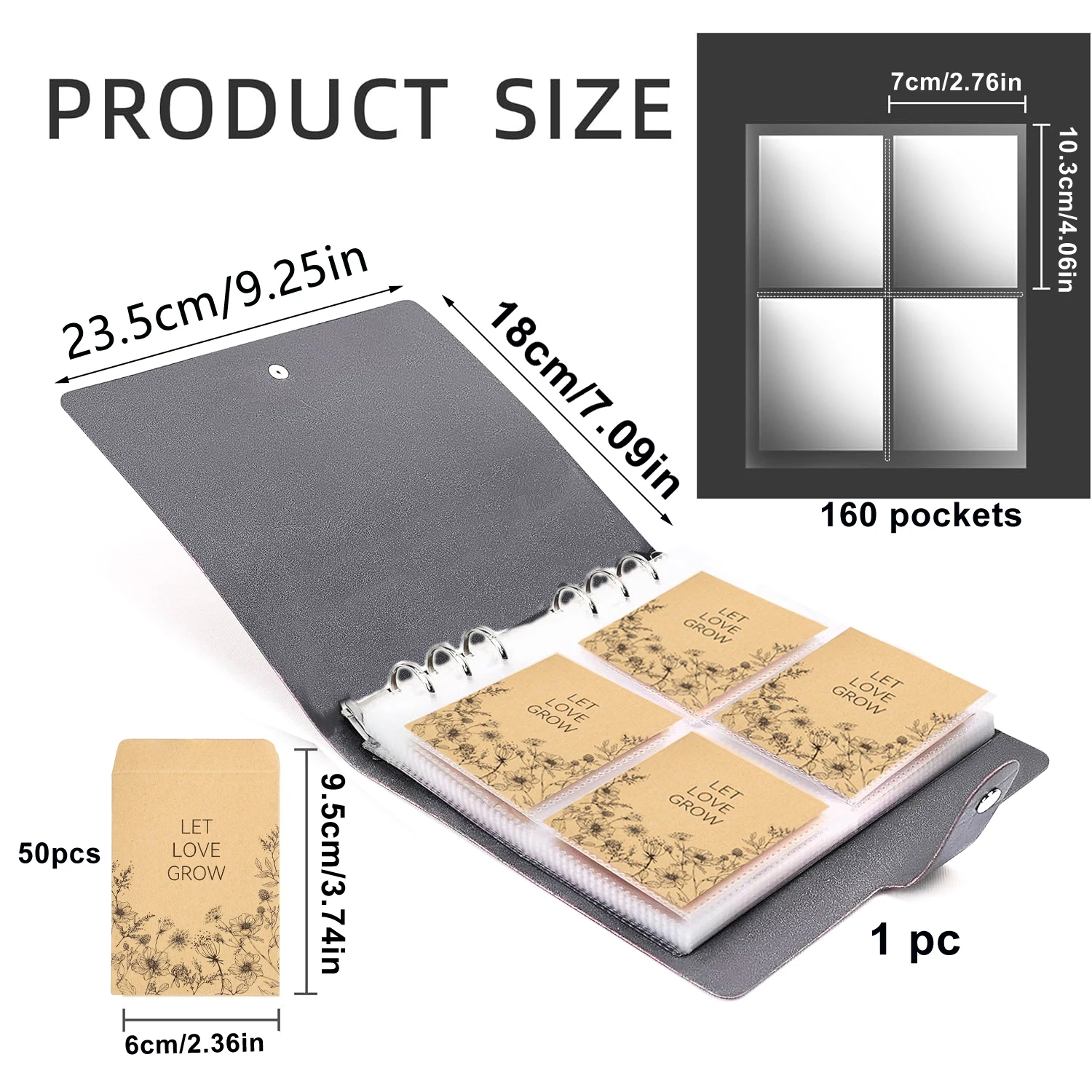 1 Set Buste per la conservazione dei semi, Organizzatori di semi autosigillanti richiudibili Pacchetti per risparmiare semi Scatola di immagazzinaggio Contenitore per semi da giardino Contiene