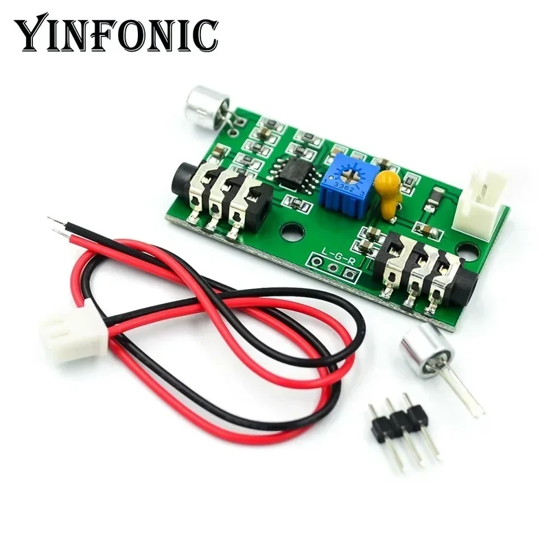 Microphone Amplifier Module Gain Adjustable Audio Amplifier Circuit AC Signal Amplifier Board