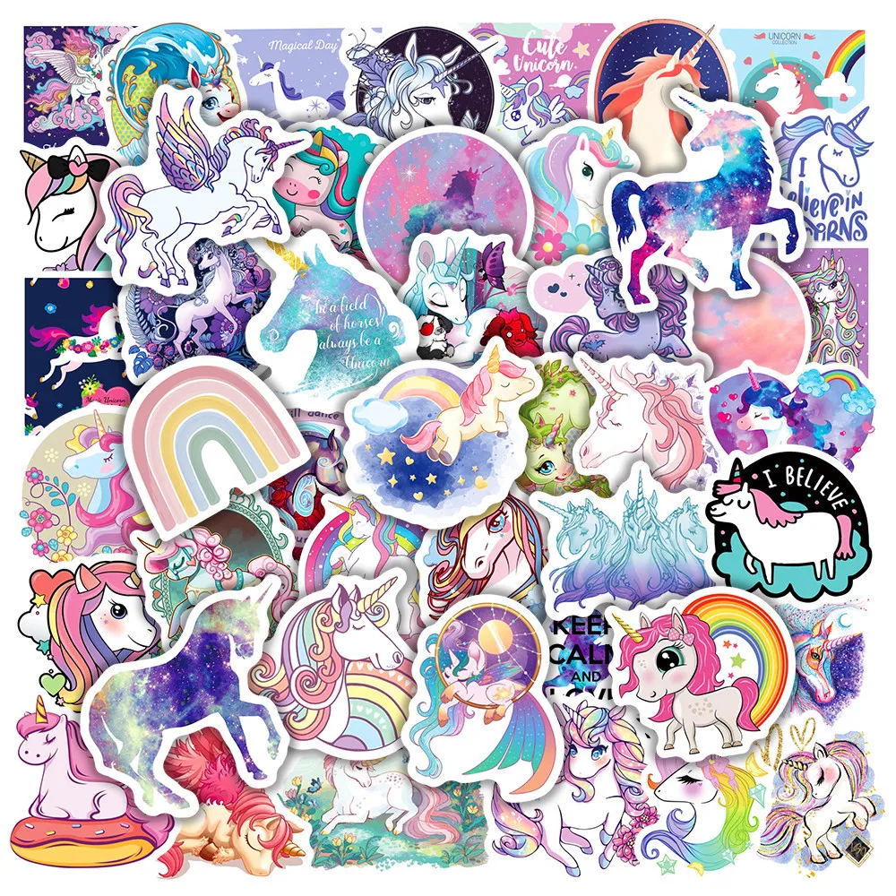 10/30/50/100pcs The Last Unicorn Cartoon Stickers Graffiti Decals for Kids Toy DIY Phone Luggage Guitar Aesthetic Sticker Decor