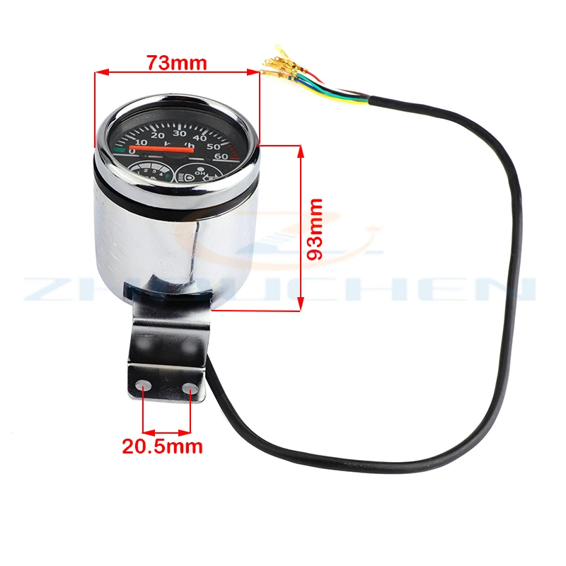 36V 48V Speedometer Pointer Instrument Steering Indication Suitable For ATV Off-Road Motorcycle Kart Electric Scooter