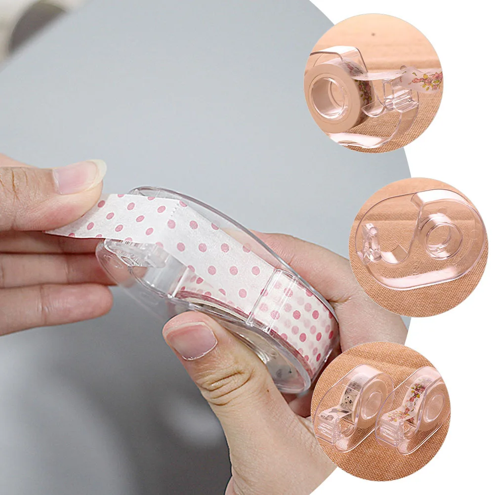 2pcs Tape Dispenser Desk Holder Portable Cutter For Office Home School Use Smooth Edges Modern Design Household Tape Supply